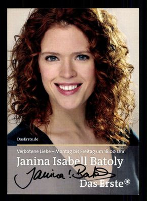 Janina Isabell Batoly Verbotene Liebe Autogrammkarte Original Signiert# BC 40271