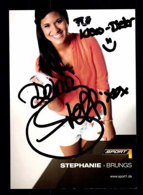 Stephanie Brungs Autogrammkarte Original Signiert ## BC 155114