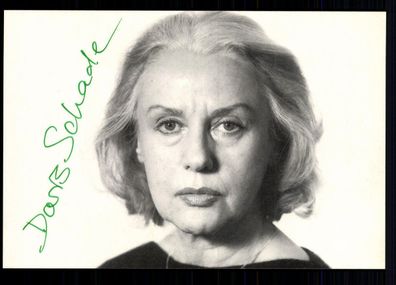 Doris Schade Autogrammkarte Original Signiert ## BC 27660