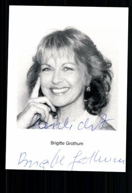 Brigitte Grothum Autogrammkarte Original Signiert ## BC 21852