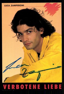 Luca Zamperoni Verbotene Liebe Autogrammkarte Original Signiert ## BC 21150