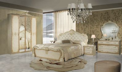 Elegantes Schlafzimmer Tiffany in beige im klassischen Design NEU Deluxe