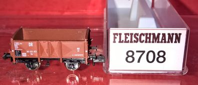 Fleischmann N 8708 offener Güterwagen ohne Brhs OVP Vitrinenmodell