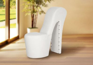 Schuhsessel Designer Sessel - DONNA / Weiß - High Heel Sessel