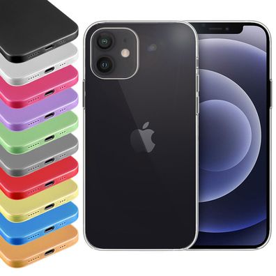doupi Ultra Slim Case iPhone 12 / Pro 6.1" Matt Clear Schutz Hülle Skin Cover Folie