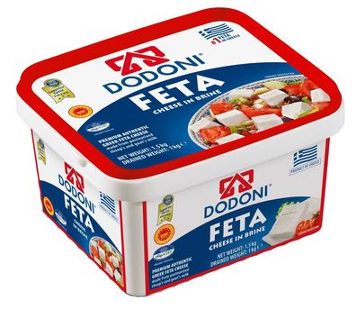 Dodoni Feta 1kg Schafkäse Schafskäse Fetakäse in Salzlake Premium Griechenland