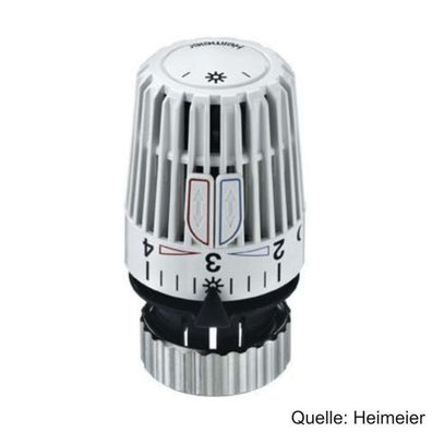 Heimeier Thermostat-Kopf K mit Direktanschluss fér Vaillant-Ventile, weiß
