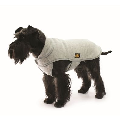 Fashion Dog Fleece-Hundemantel - Grau - 33 cm