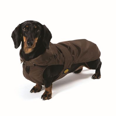Fashion Dog Hundemantel speziell für Dackel - Braun - 39 cm