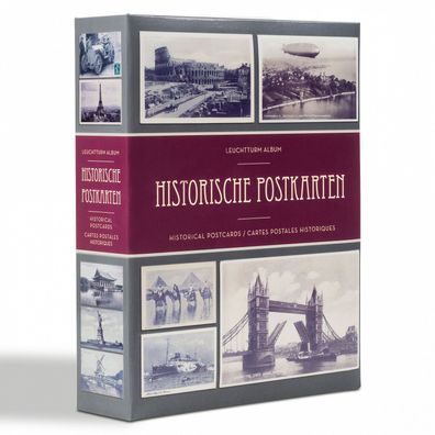 Album für 200 historische Postkarten mit 50 eingebundenen Klarsichthüllen ( 348002)