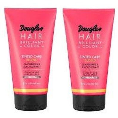 Douglas Hair Brilliant Color Tinted Care Blond mit Schwarzen Cranberrys Johannisbeere