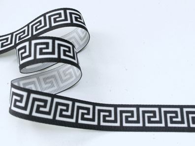 Ripsband, Galonband "Griechische Ornamente", Galonstreifen, 20 mm breit