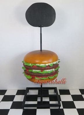 Hamburger Figur Werbefigur Pommesbude Imbisswagen Deko Dekoration Aufstellfigur Deko