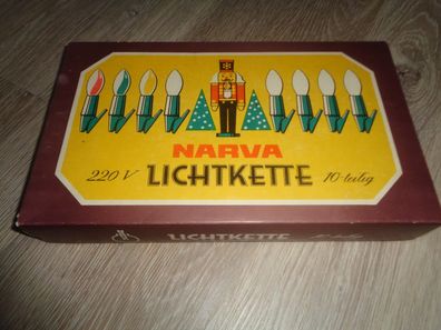 Narva Lichtkette 10 teilig-220V von 1985