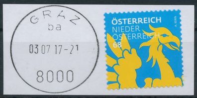 Österreich 2017 Nr 3308 gestempelt Briefstück X20306E