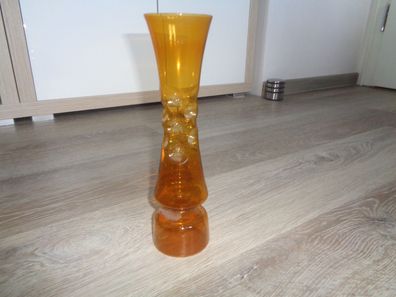 Vase -gelb-mundgeblasen Lauscha -25cm hoch