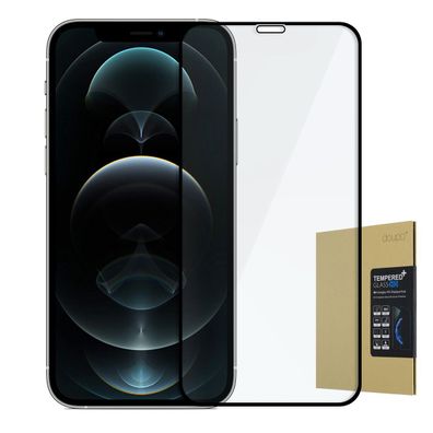 doupi 9H Hartglas iPhone 12 / Pro 6.1 HD 3D Display Schutz FullCover Temperglas Folie