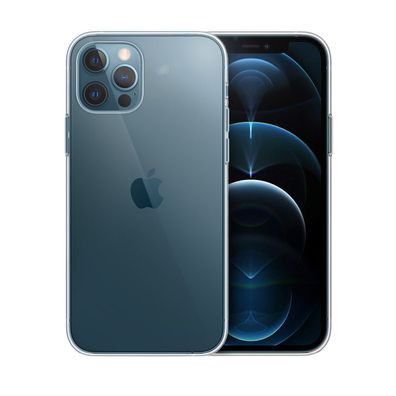doupi TPU Ultra Slim Case iPhone 12 / Pro 6.1" Schutz Hülle Silikon Cover Clear Folie