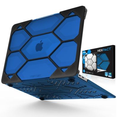 iBenzer Hexpact Clip, Dropschutzhülle für MacBook Air 13 (2018/2019, A1932) - Blau