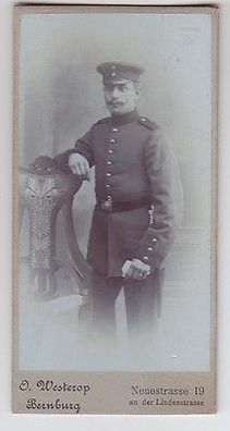 05483 Original Kabinett Foto Bernburg Soldat um 1910