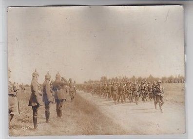 60736 Original Foto Parade vor Generalfeldmarschall Hindenburg 1. Weltkrieg 1916