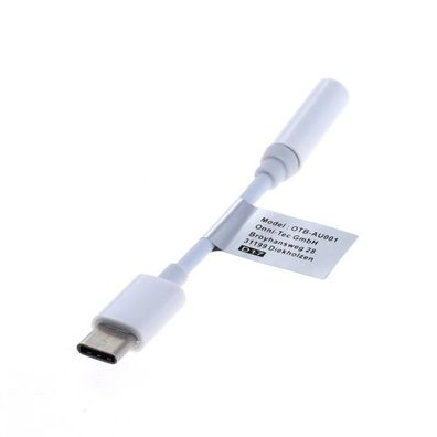 OTB - Audio-Adapter - USB Type C (USB-C) --> 3,5mm Stereo - Kabel