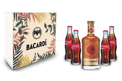 Bacardi Geschenkset - Bacardi Ron 8 Anos Gran Reserva 8 Jahre Rum 0,7l (40% Vol