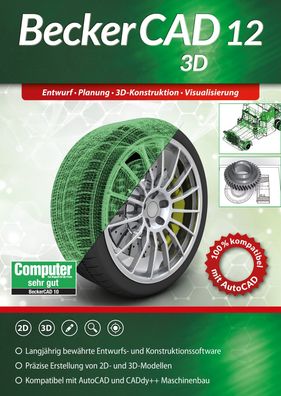 Becker CAD 12 3D - 3D CAD Software - AutoCAD kompatibel - Konstruieren - ESD
