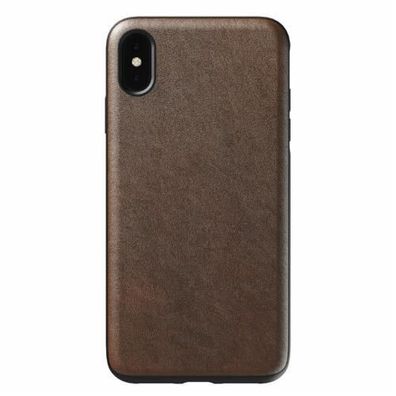 Nomad Case Leather Rugged für Apple iPhone Xs Max - Rustic Brown (Braun)