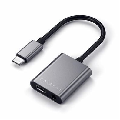 Satechi Aluminum Type-C to 3,5mm Klinke USB-C PD - Space Gray (Grau)