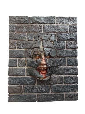 SCARY FACE für Wand lebensgroß 62cm für draußen aus GFK