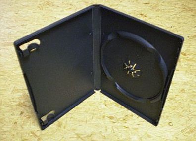 5x DVD Single Case CD Box Leerhülle Einfach Cover Hüllen 1-fach schwarz