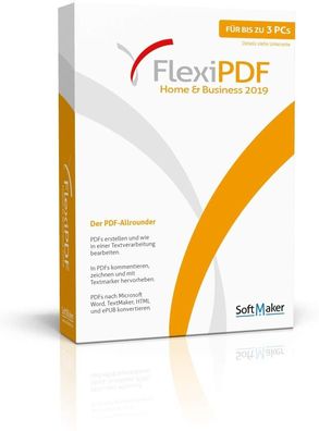 SoftMaker Flexi PDF 2019 - Home & Business für Windows - 3 Benutzer - ESD