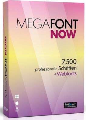 MegaFont NOW - 7.500 Schriften für PC und Mac - Fonts - Schriftarten - Download