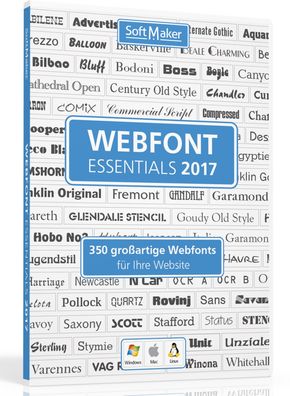 WebFont Essentials 2017 - Fonts - Schriftarten - 350 Webfonts - Download - ESD