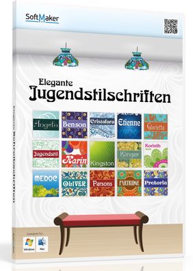 Elegante Jugendstilschriften - Fonts - Schriften - True Type -Download Version