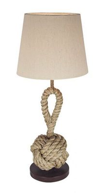 Taulampe, Affenfaust Lampe, Maritime Hockerleuchte, Seillampe 70 cm