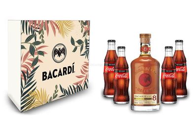 Bacardi Geschenkset - Bacardi Ron 8 Anos Gran Reserva 8 Jahre Rum 0,7l (40% Vol