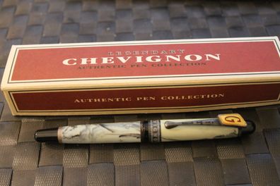 Chevignon Füllfederhalter, Vintage-Füller, Retro-Füllfederhalter, meliert