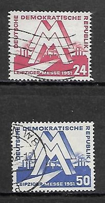 DDR gestempelt Michel-Nummer 282-283