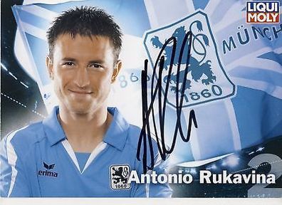 Antonio Rukavina 1860 München 2009-10 Autogrammkarte + A 67104