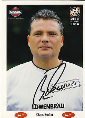 Claus Boden 1860 München 1997-98 Autogrammkarte + A 67237