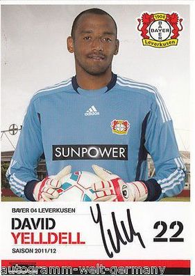 David Yelldell Bayer Leverkusen 2011-12 2. Karte TOP + A 67472