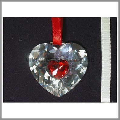 Swarovski Herz Ornament Valentin Heart Ornament 629510 AP 2004