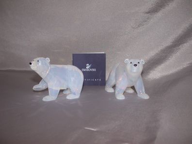 Swarovski Junge Eisbaeren, White Opal SCS Polar Bear Cubs 1084774 AP2011