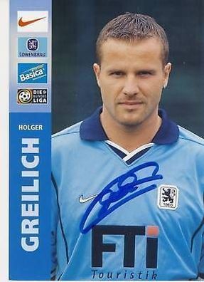 Holger Greilich 1860 München 1999-00 Autogrammkarte + A 67296