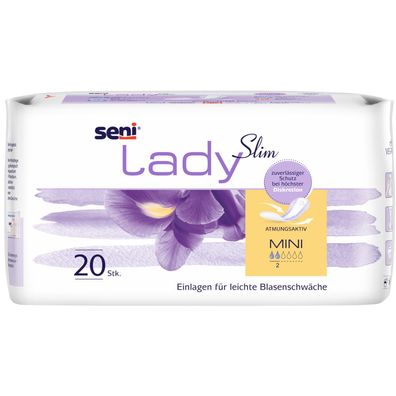 Seni - Lady Slim Mini Inkontinenz Vorlagen 30x20 Stk. * KLEIN und STARK*