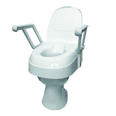 Drive Medical - Toilettensitzerhöhung mit Armlehnen TSE120, GROSSE Öffnung!