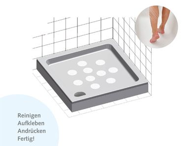 Delficare - Variosafe Rutschschutz Pads | Sicherheit in der Badewanne und Dusche