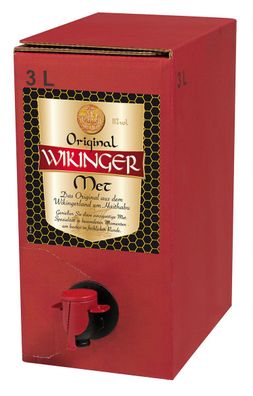 Original Behn Wikinger Met 11% 3 l Liter Bag in Box Honigwein Festival